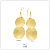 Boucle d'oreilles plaqué or Zels