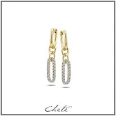 Boucle d'oreilles plaqué or Zels