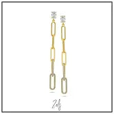 Boucle d'oreilles plaqué or Zels