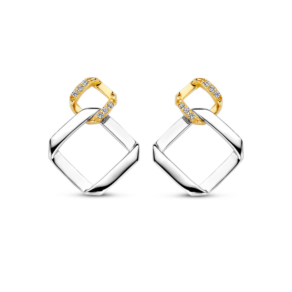 Boucle d'oreilles bicolore Naiomy N4Y57