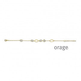 Bracelet plaqué or Orage A6008
