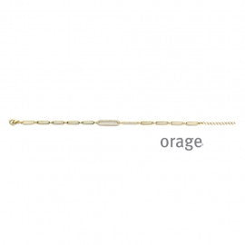 Bracelet plaqué or Orage A6012