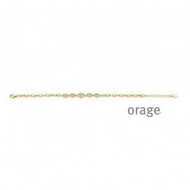 Bracelet plaqué or Orage A6556