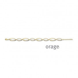 Bracelet plaqué or Orage A6715