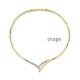 Collier plaqué or Orage K1296