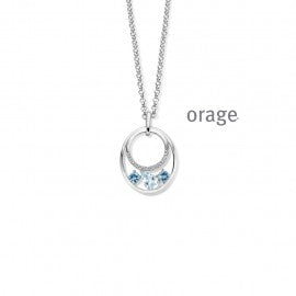 Collier argent Orage K3540