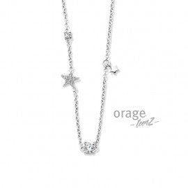 Collier argent Orage T612