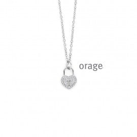Collier argent Orage K3869