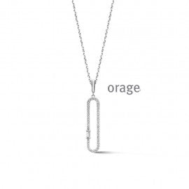 Collier argent Orage K3872