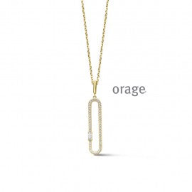 Collier plaqué or Orage K3873