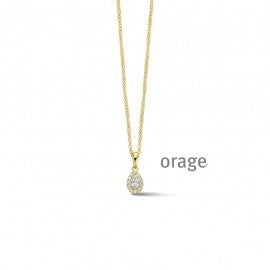Collier plaqué or Orage K3876