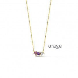 Collier plaqué or Orage K3877