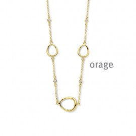 Collier plaqué or Orage K3935