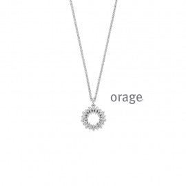 Collier argent Orage K4854