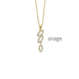 Collier plaqué or Orage K6547