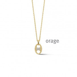 Collier plaqué or Orage K6556