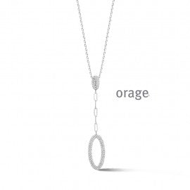 Collier argent Orage K6560
