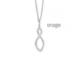 Collier argent Orage K6710
