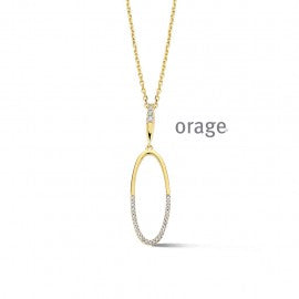 Collier plaqué or Orage K6715