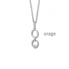 Collier argent Orage K6716