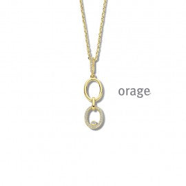 Collier plaqué or Orage K6718