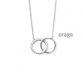Collier argent Orage K6833