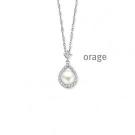 Collier argent Orage K6835