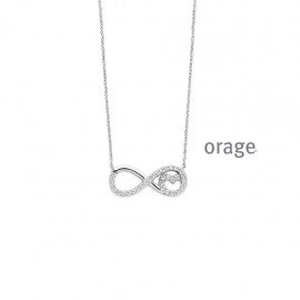 Collier argent Orage K6838