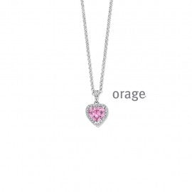 Collier argent Orage K6841