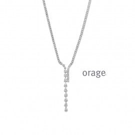 Collier argent Orage K8049
