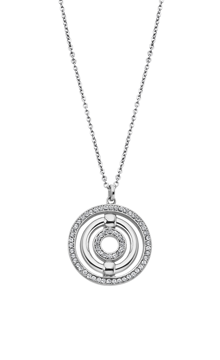 Collier acier dame Lotus