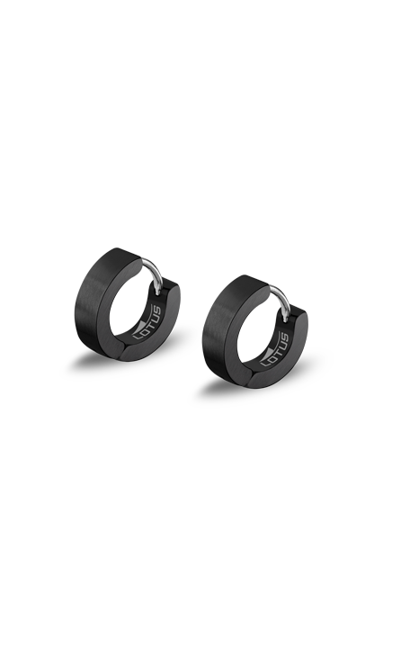 Boucle d'oreilles Lotus acier