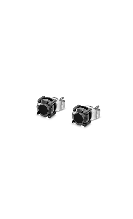 Boucle d'oreilles hommes acier Lotus style