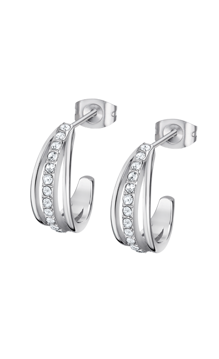 Boucle d'oreilles acier dame