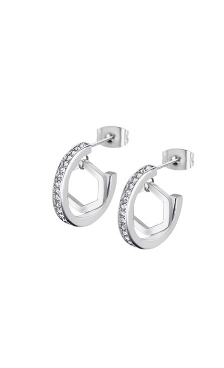 Boucle d'oreilles acier dame
