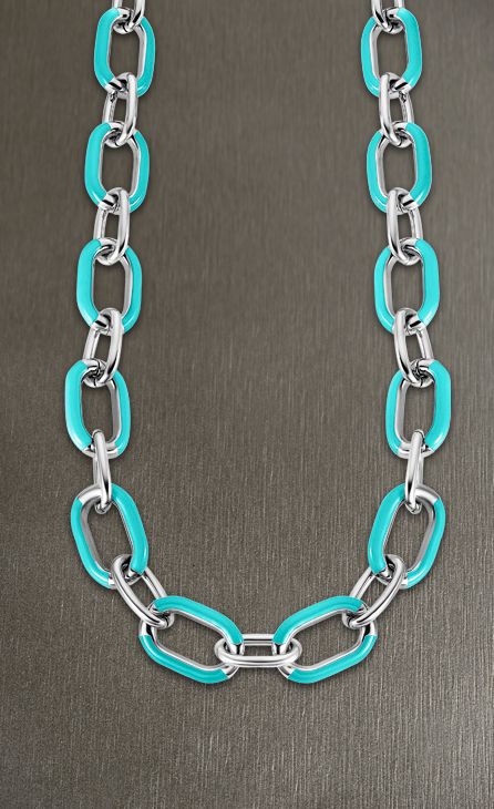 Collier acier Lotus dame