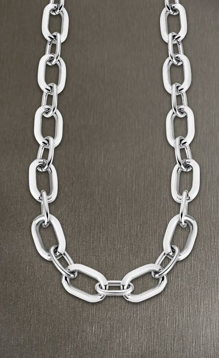 Collier acier Lotus dame