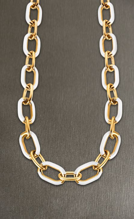 Collier acier Lotus dame