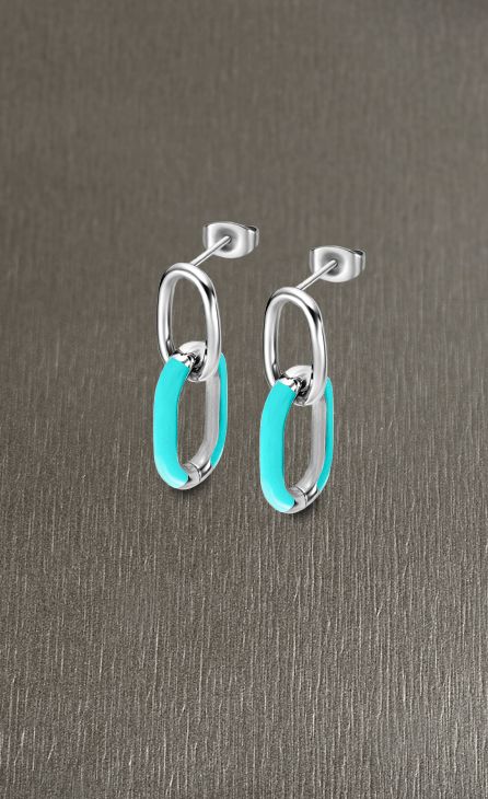 Boucle d'oreilles acier Lotus dame