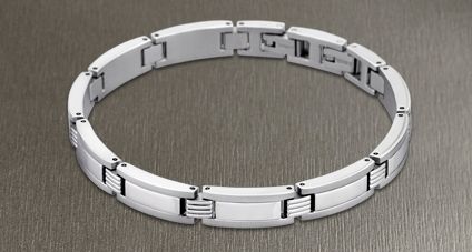 Bracelet acier Lotus Homme