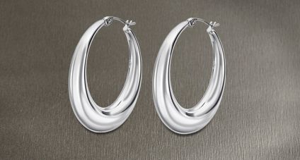 Boucle d'oreilles acier Lotus Dame