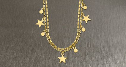 Collier Lotus acier