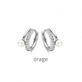 Boucle d'oreilles argent Orage O1881