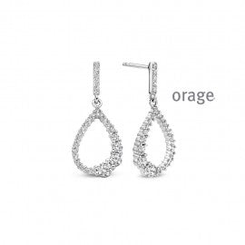 Boucle d'oreilles argent Orage O1967