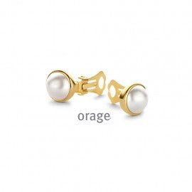 Boucle d'oreilles CLIP plaqué or Orage O2109