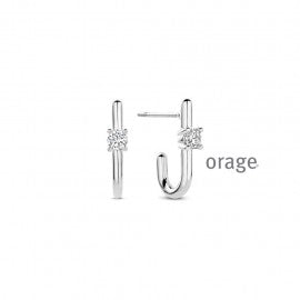 Boucle d'oreilles argent Orage O3113