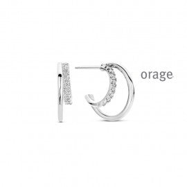 Boucle d'oreilles argent Orage O3115