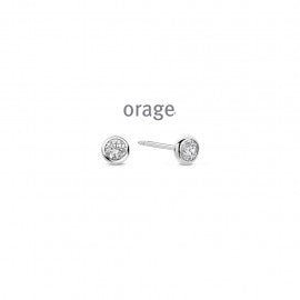 Boucle d'oreilles argent Orage O3117