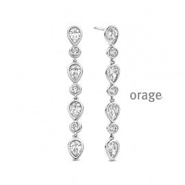 Boucle d'oreilles argent orage O3122