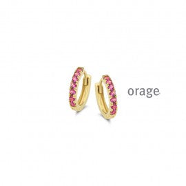 Boucle d'oreilles plaqué or Orage O3127